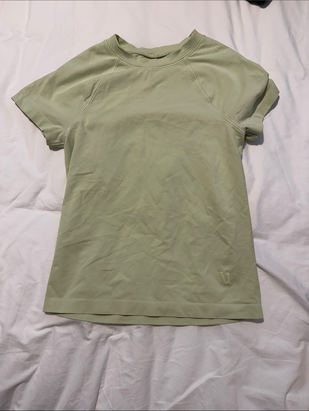 Vuori Light Green Short Sleeve Nylon Crew Tee